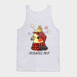 Melodic Bonds: Cockatiel Mom's Parrot Passion Tank Top